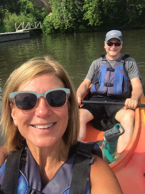 Candace and Eric Canoeing